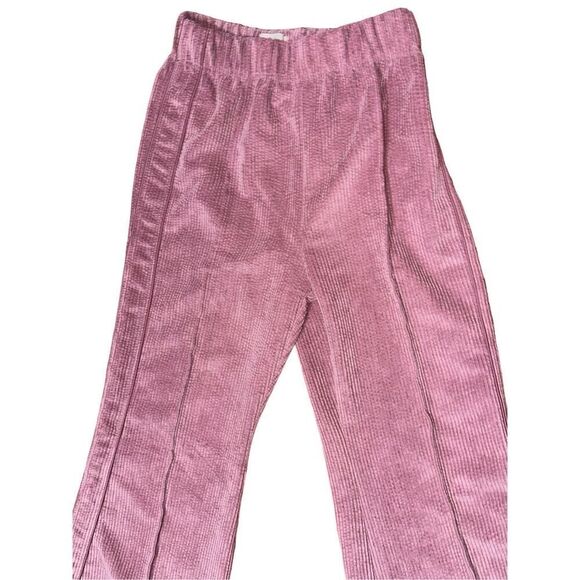 NICE Urban Outfitters BDG High Rise Josie Corduroy Flare Pants Pink Wide Leg SIZ - Picture 2 of 9